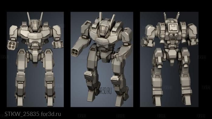 Light Mechs 3d stl модель для ЧПУ