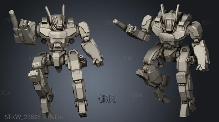 Light Mechs stl model for CNC