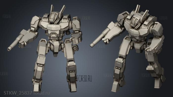 Light Mechs stl model for CNC