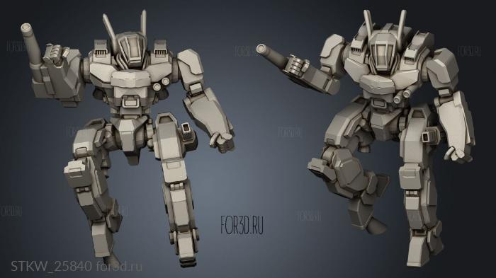 Light Mechs stl model for CNC