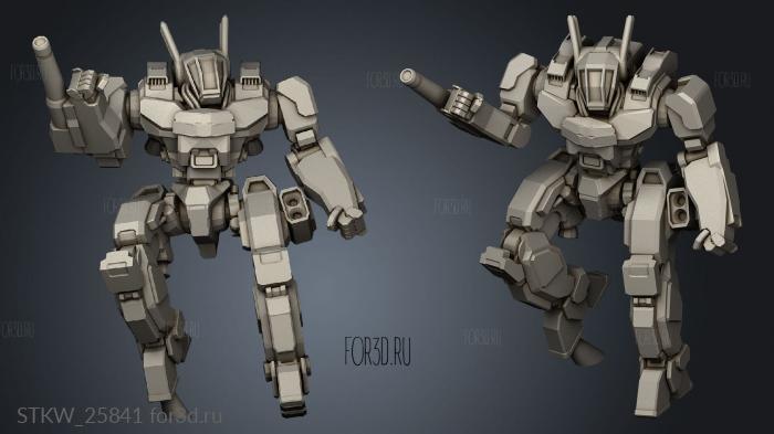 Light Mechs stl model for CNC