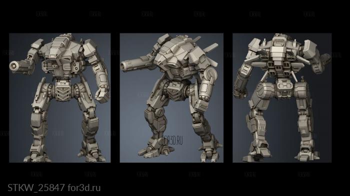 Mechs Assassin stl model for CNC