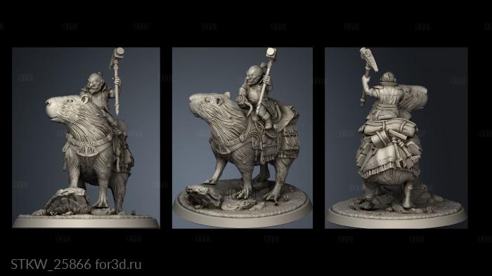 Giant Space Capybara stl model for CNC