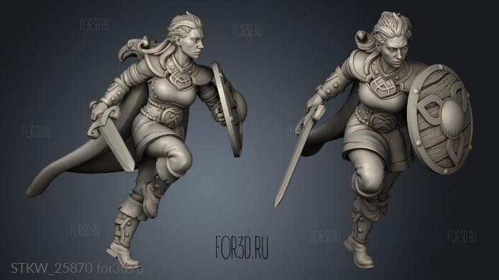 astrid maiden the shield stl model for CNC