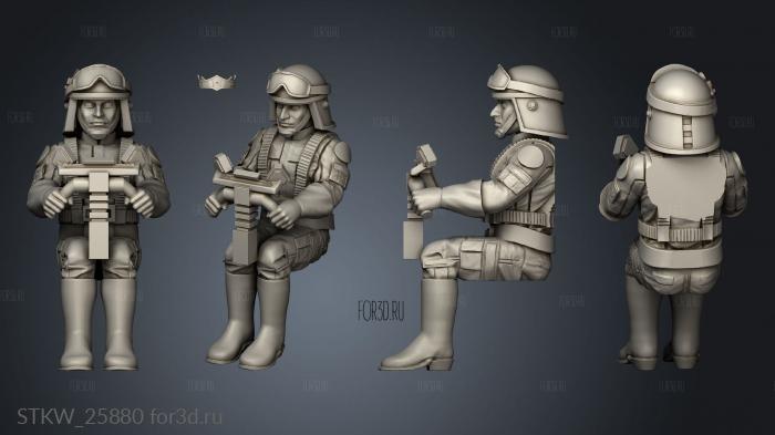 Crew Crewman stl model for CNC