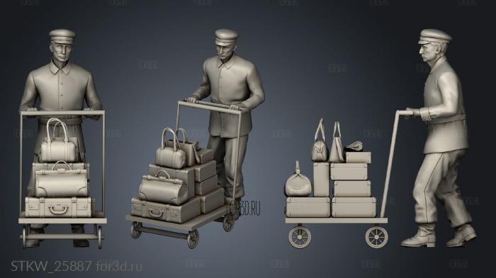 Staff Passengers people 3d stl модель для ЧПУ