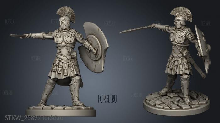 Athenian Soldiers stl model for CNC