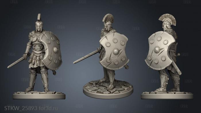 Athenian Soldiers stl model for CNC