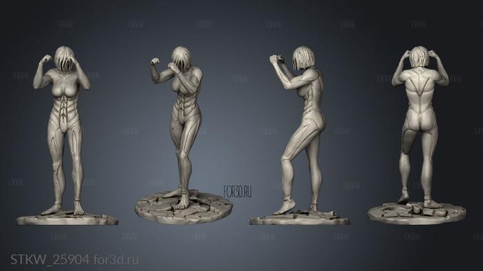 Attack on Titan Female Female stl model for CNC