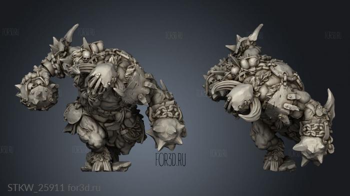 Bloodfevered Brute stl model for CNC