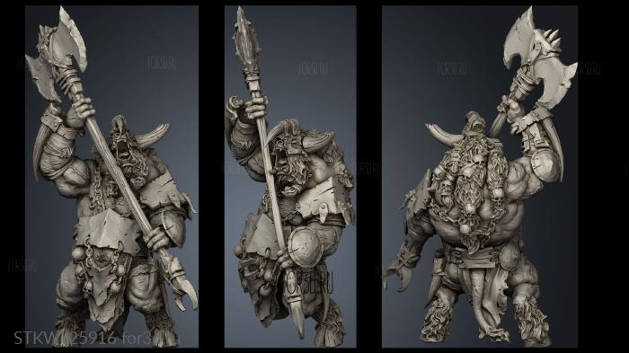 Warriors Banner Drum two axe 3d stl модель для ЧПУ