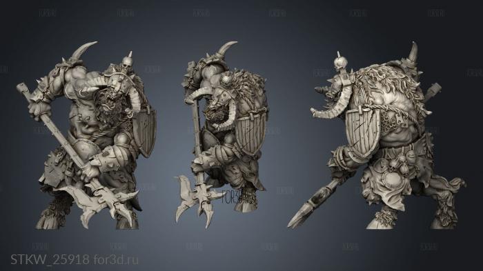 Warriors Halberdier 3d stl модель для ЧПУ