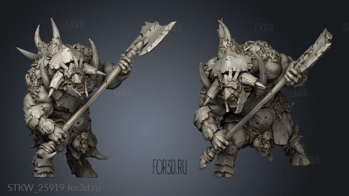 Warriors Two axe Warrior 3d stl модель для ЧПУ