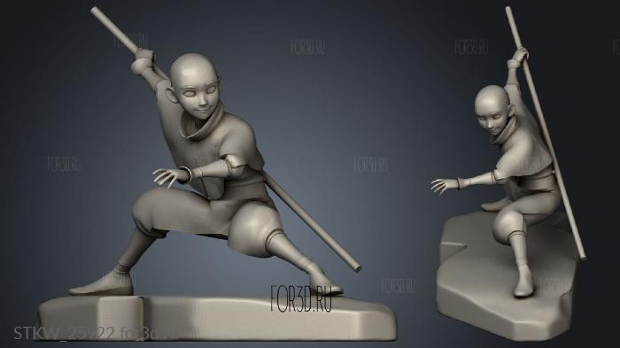 Avatar The Last Airbender stl model for CNC