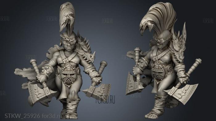 female dwarf dragon seeker female dragon seeker stl model for CNC