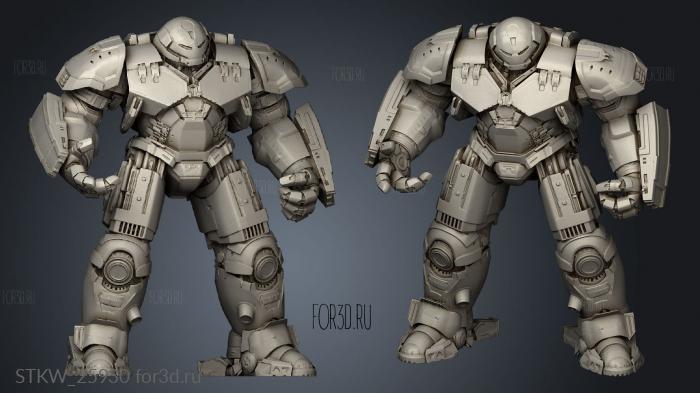 Avengers HULK BUSTER stl model for CNC