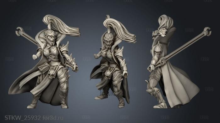 Aventureros Spell Blades dark mage stl model for CNC