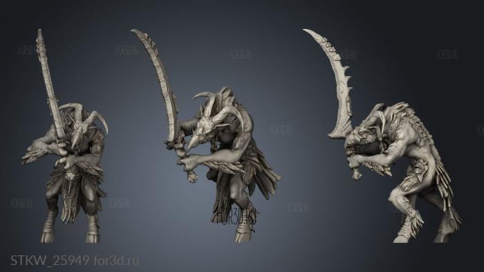 avian raider squad heavy stl model for CNC