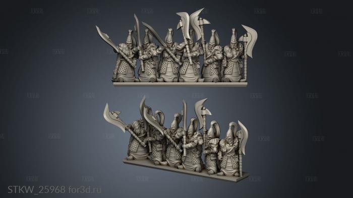 Axe warriors stl model for CNC