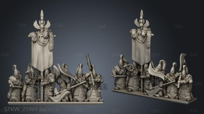 Axe warriors stl model for CNC