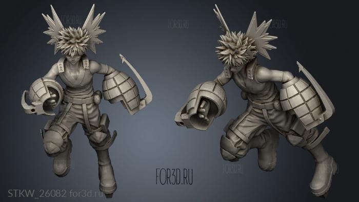 bakugo format stl model for CNC