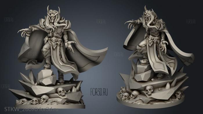 Baleful Mage stl model for CNC