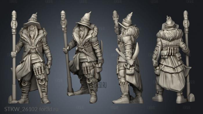 Bandit Mage stl model for CNC