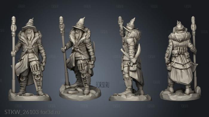 Bandit Mage stl model for CNC