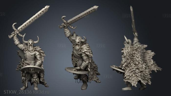 Barbarian Axe stl model for CNC