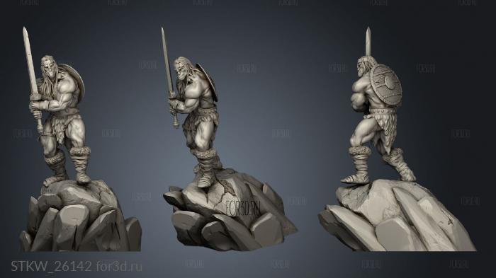 barbarian conan stl model for CNC