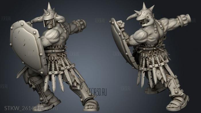 barbarian arcade hero stl model for CNC