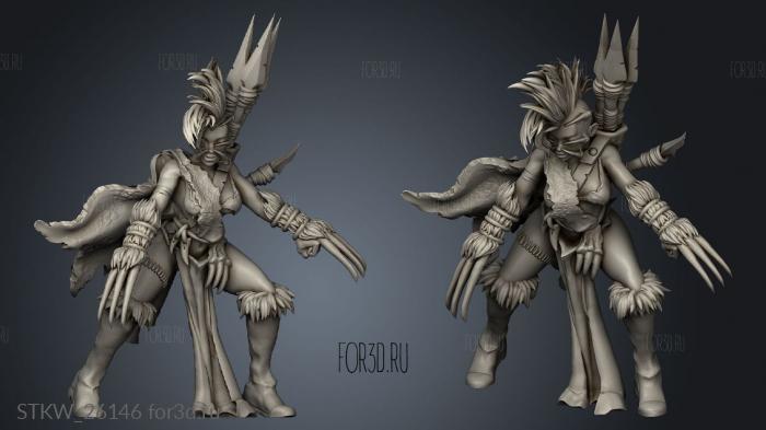 barbarian manhunter stl model for CNC