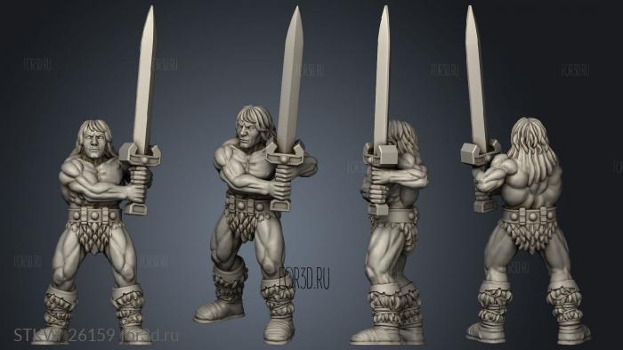 Barbarians Classic stl model for CNC