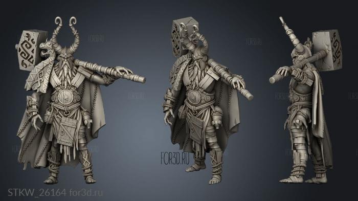 Barbarians Ice Giant cloak stl model for CNC