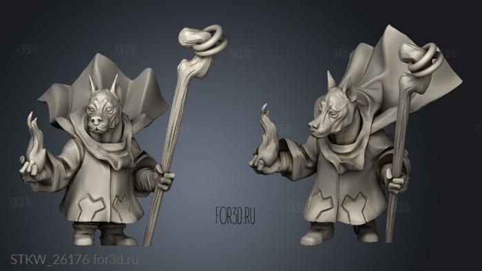 Barkonians wizard stl model for CNC