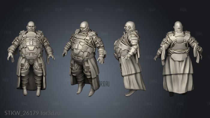 Baron Harkonnen Harbinger cape stl model for CNC