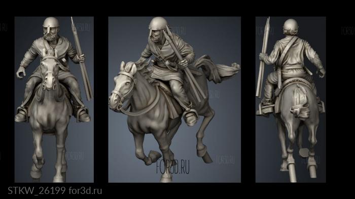 Basque Light Cavalry stl model for CNC