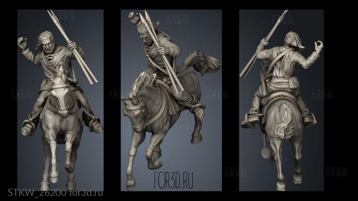 Basque Light Cavalry stl model for CNC