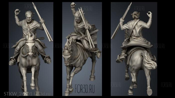 Basque Light Cavalry stl model for CNC