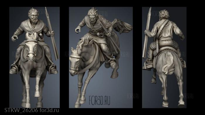 Basque Light Cavalry stl model for CNC