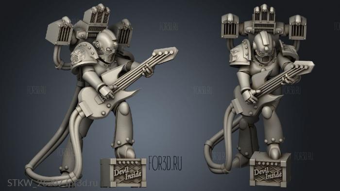 Bass Player stl model for CNC