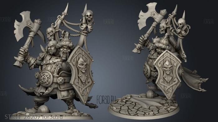 Batbayar the fist Axe stl model for CNC