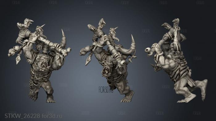 batch batch savages warlord stl model for CNC