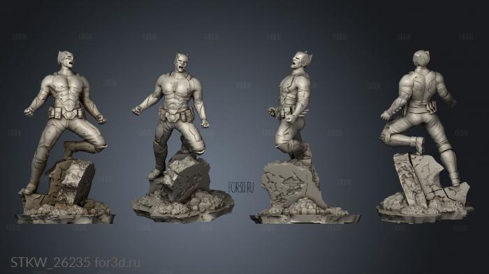 Batman Dark Detective stl model for CNC