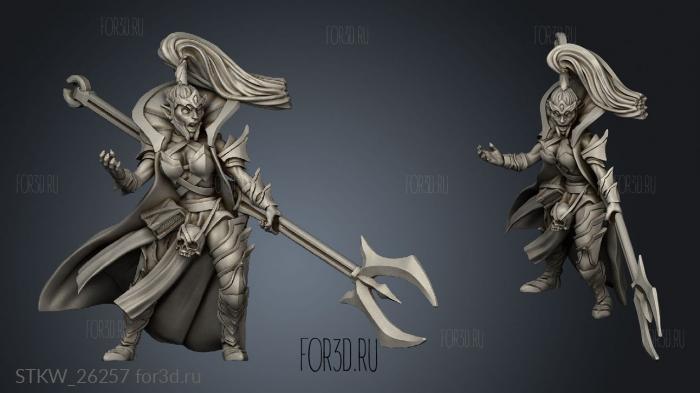 Battlemages and Spellblades Dark Mage stl model for CNC