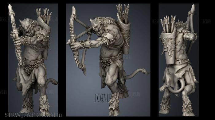 Beastmen stl model for CNC