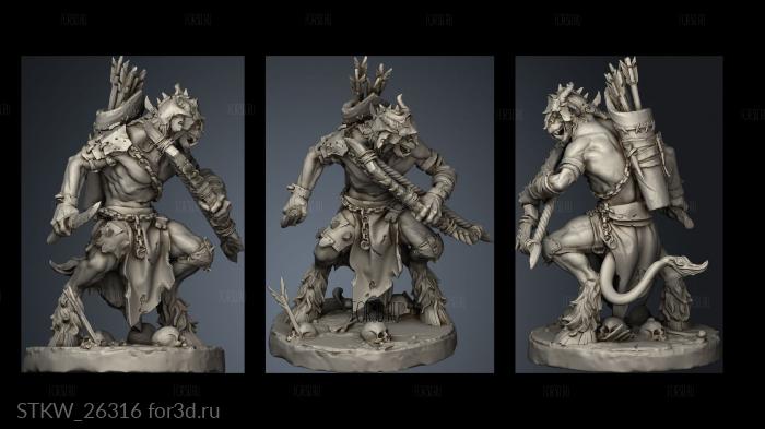 Beastmen Capra Hunters hunter stl model for CNC