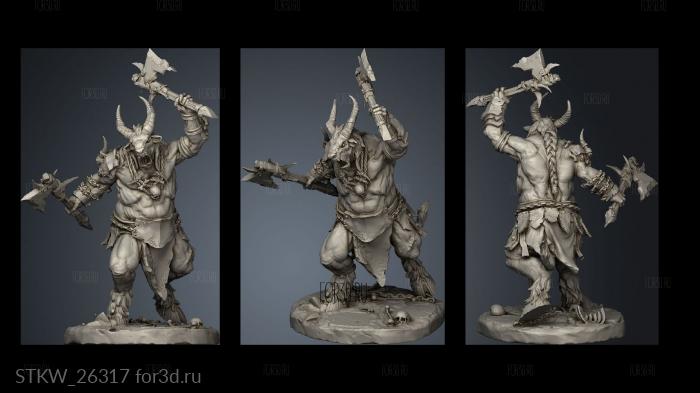 Beastmen Capra Raiders Raider stl model for CNC