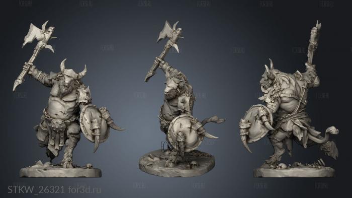 Beastmen Capra Raiders Raider stl model for CNC