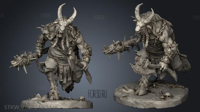 Beastmen Capra Raiders Raider stl model for CNC